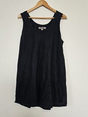 FLAX 100% Linen Sleeveless Dress Large